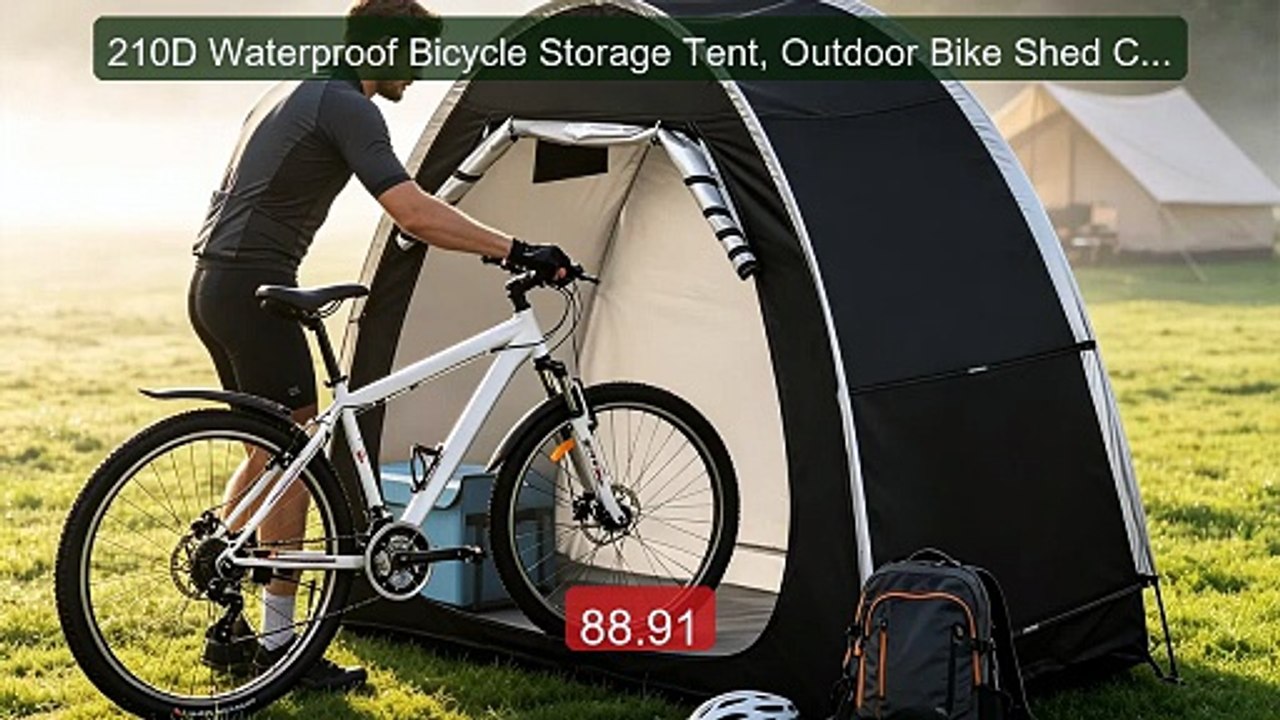 210D Waterproof Bicycle Storage Tent, Outdoor Bike Shed Cover,... -- Best Buy 2026 | Great Quality!