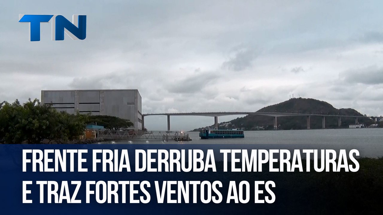 Frente fria derruba temperaturas e traz fortes ventos ao Espírito Santo