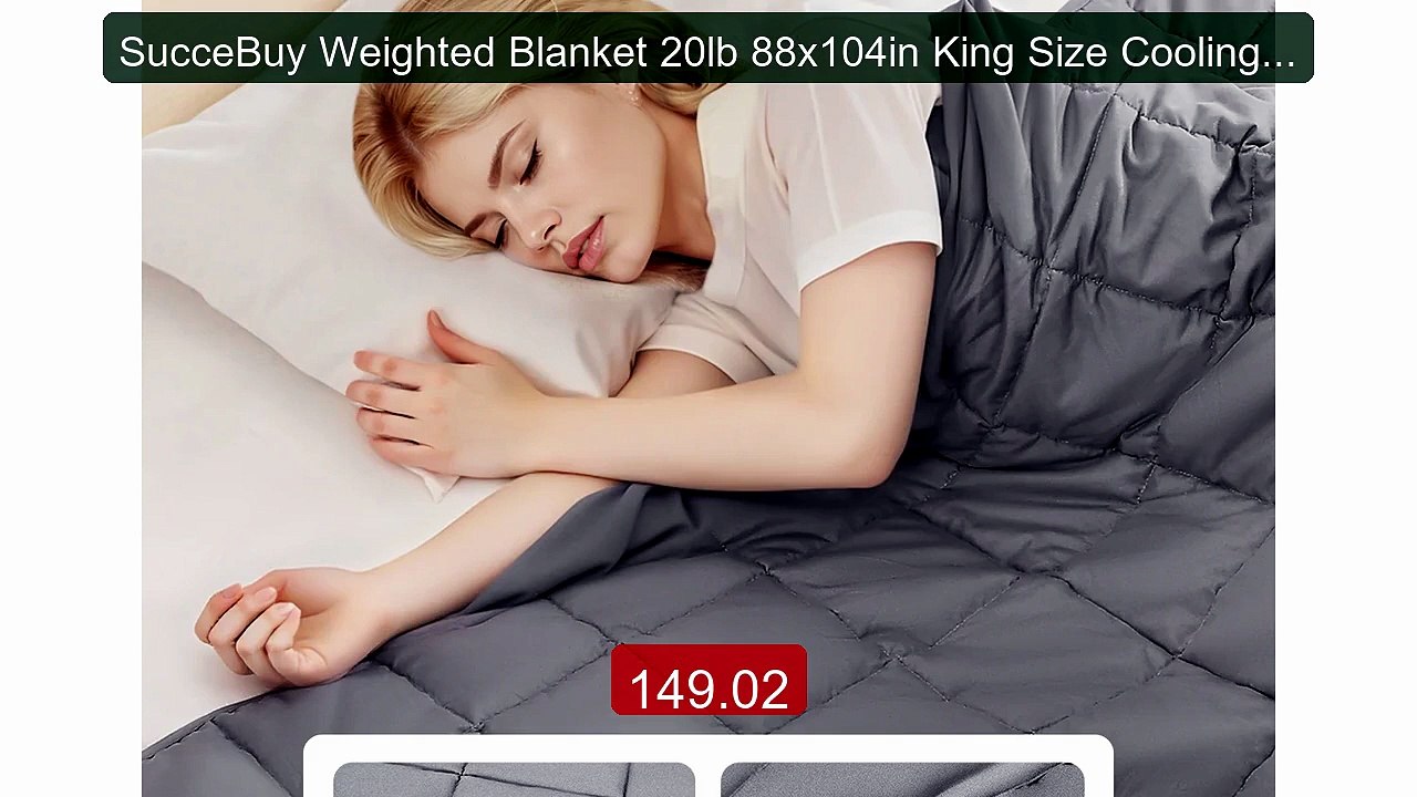 SucceBuy Weighted Blanket 20lb 88x104in King Size Cooling Brea... -- Hot Deal 2026 | Limited Offer!