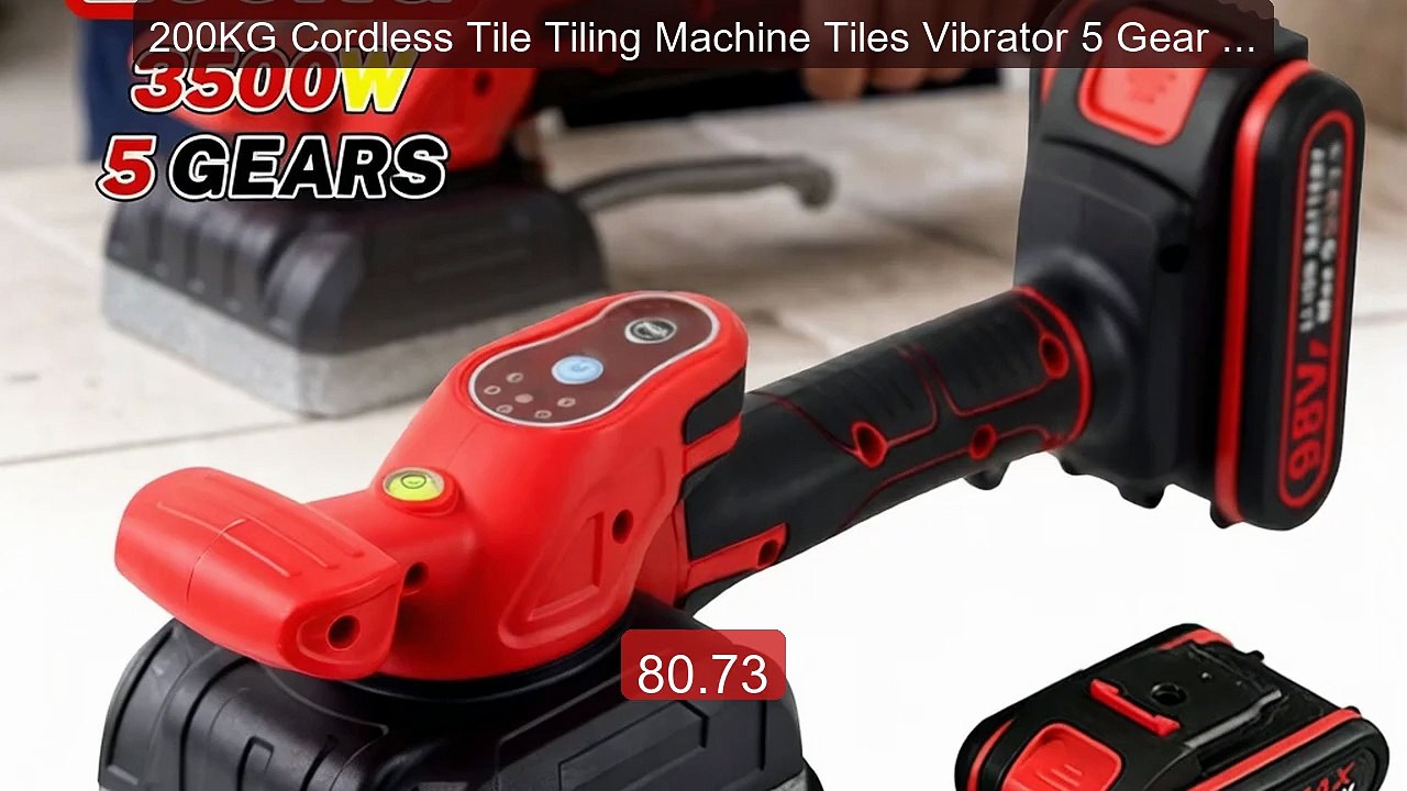 200KG Cordless Tile Tiling Machine Tiles Vibrat...