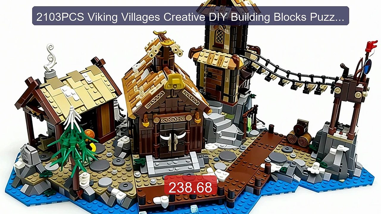 2103PCS Viking Villages Creative DIY Building Blocks Puzzle... -- Top Pick 2026 | Unbeatable Price!