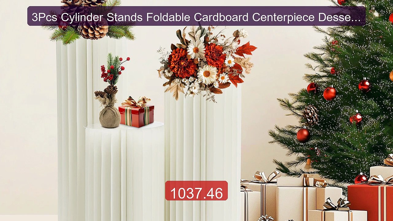 3Pcs Cylinder Stands Foldable Cardboard Centerpiece Dessert Di... -- Hot Deal 2026 | Limited Offer!