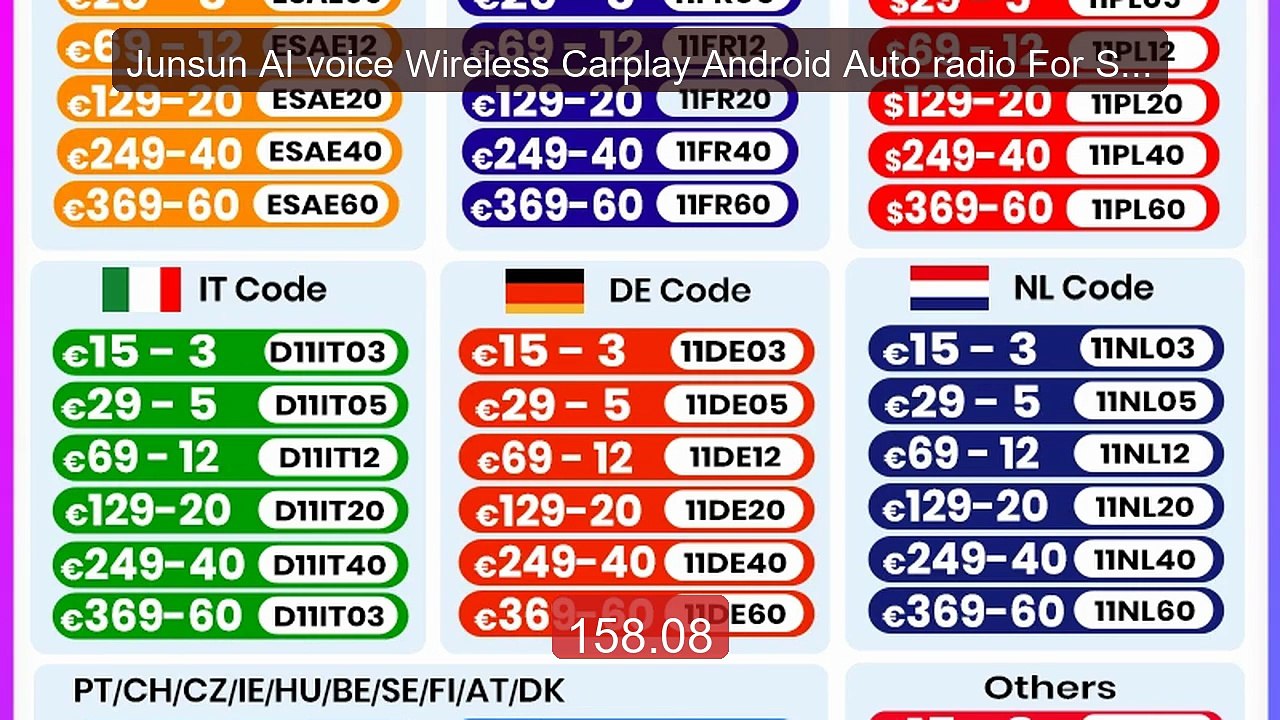 Junsun AI voice Wireless Carplay Android Auto radio For Sma... -- Top Pick 2026 | Unbeatable Price!