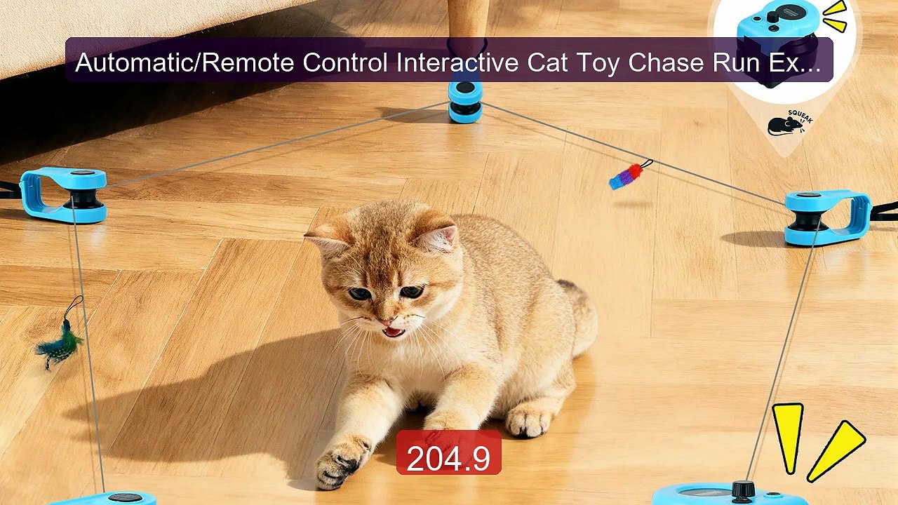 Automatic/Remote Control Interactive Cat Toy Chase Run Exercise Me... -- Best Deal 2026 | Shop Now!