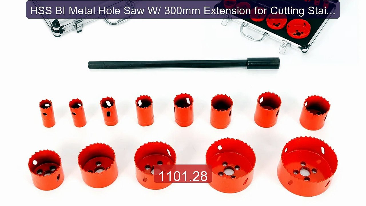 HSS BI Metal Hole Saw W/ 300mm Extension for Cutting Stainless... -- Best Buy 2026 | Great Quality!