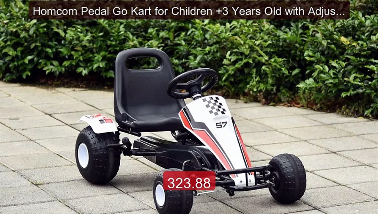 Homcom Pedal Go Kart for Children +3 Years Old with Adjusta... -- Top Pick 2026 | Unbeatable Price!