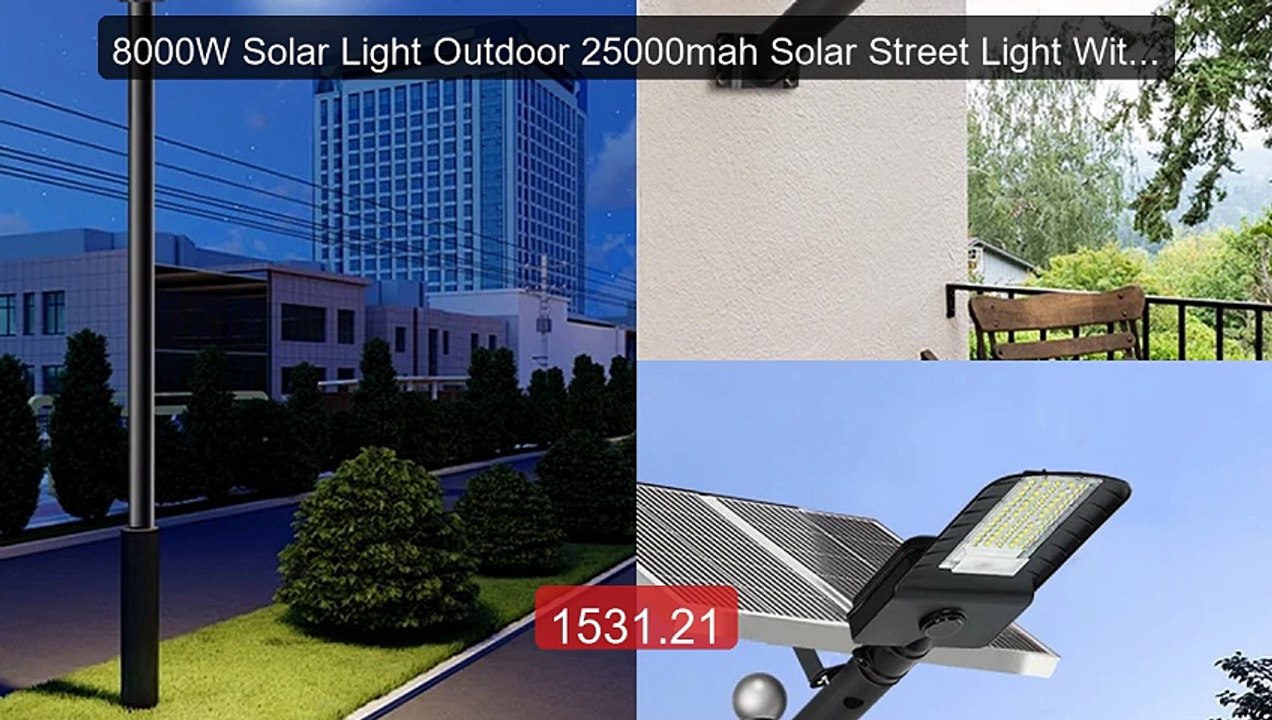 8000W Solar Light Outdoor 25000mah Solar Street Light With ... -- Top Pick 2026 | Unbeatable Price!