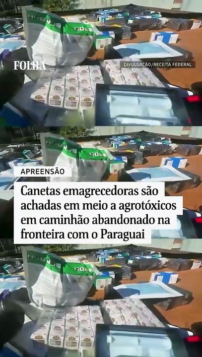 Canetas emagrecedoras são achadas em meio a agr...