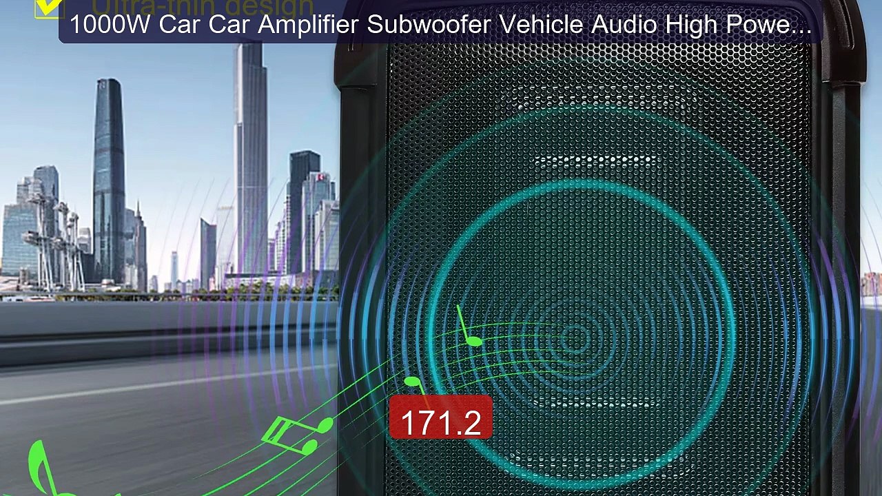 1000W Car Car Amplifier Subwoofer Vehicle Audio High Power Pu... -- Amazing Value 2026 | Must Have!