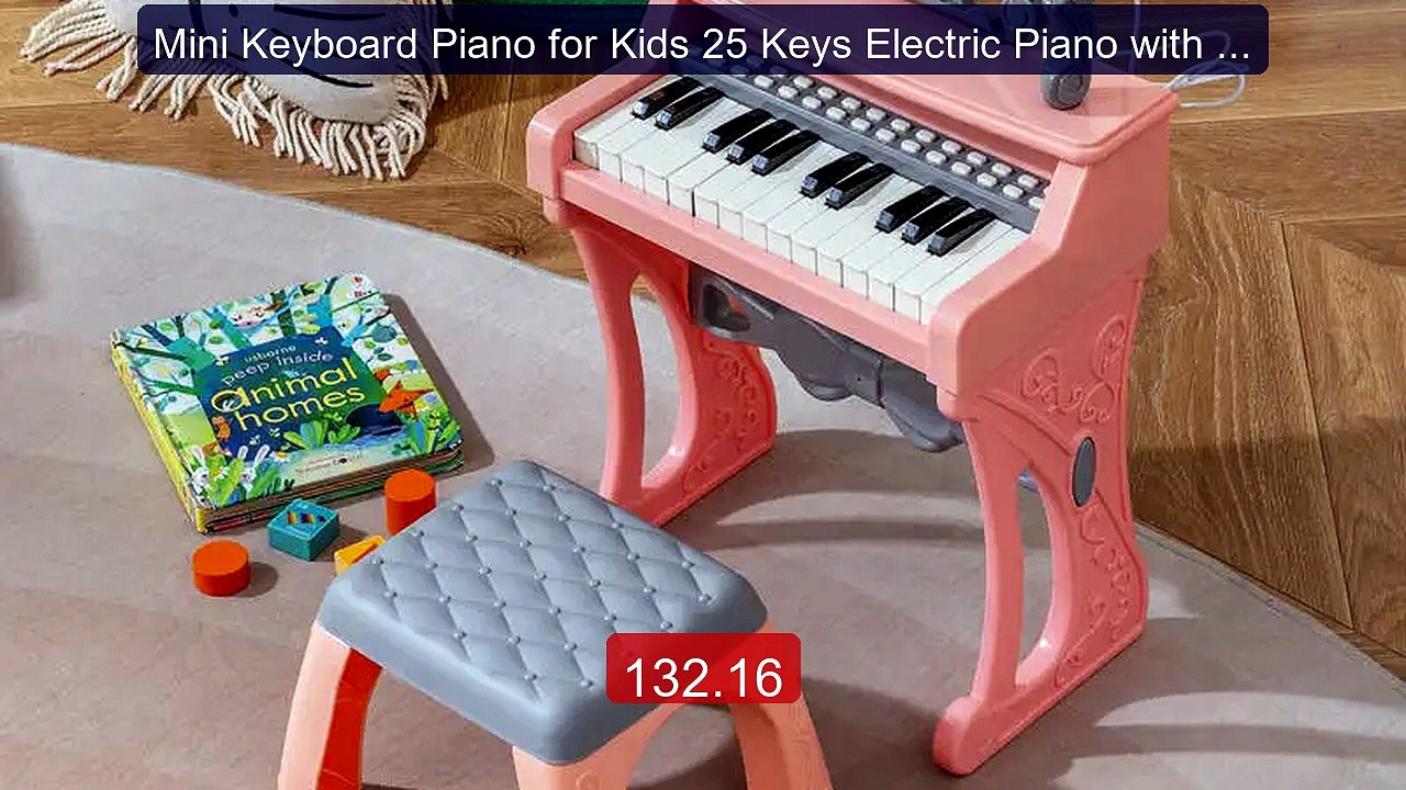 Mini Keyboard Piano for Kids 25 Keys Electric Piano with Stool... -- Best Buy 2026 | Great Quality!