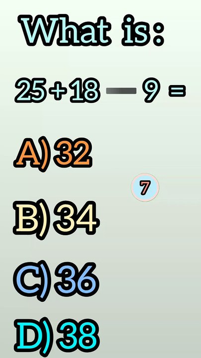 New viral Math quiz 😱😱😱
