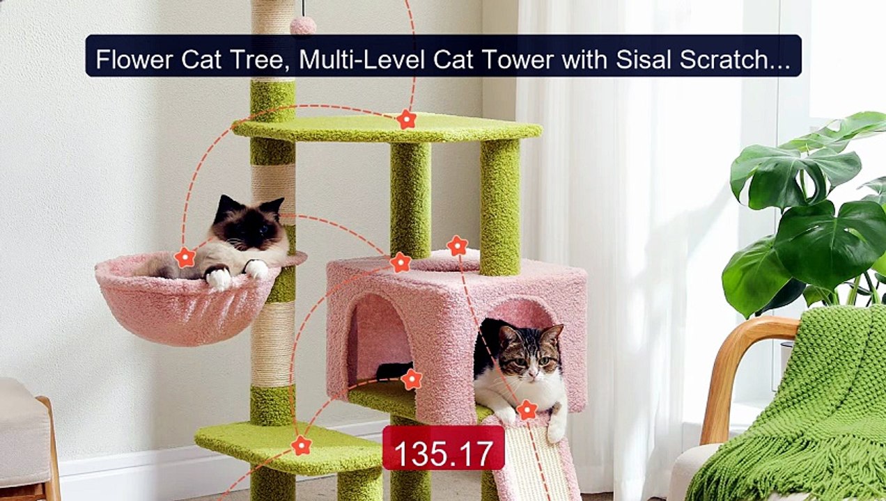 Flower Cat Tree, Multi-Level Cat Tower with Sisal Scratching ... -- Amazing Value 2026 | Must Have!