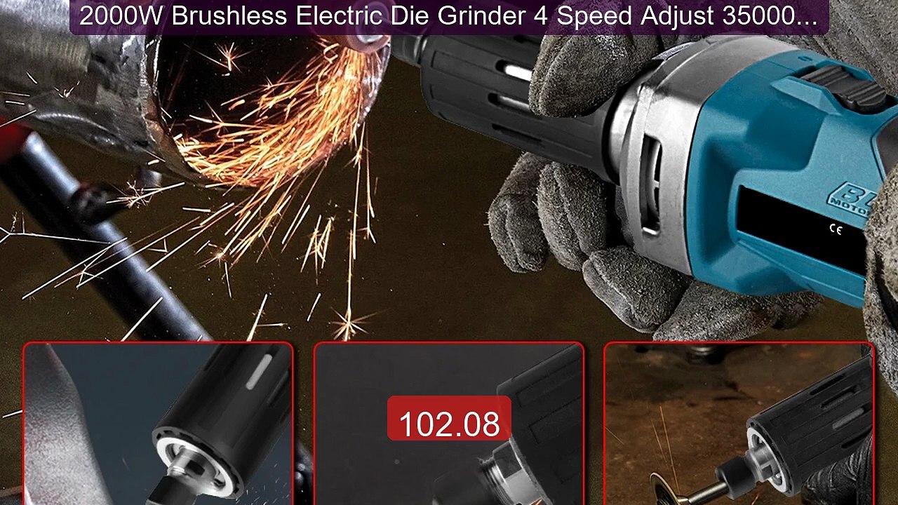 2000W Brushless Electric Die Grinder 4 Speed Adjust 35000RPM Cordle... -- Top Rated 2026 | Buy Now!