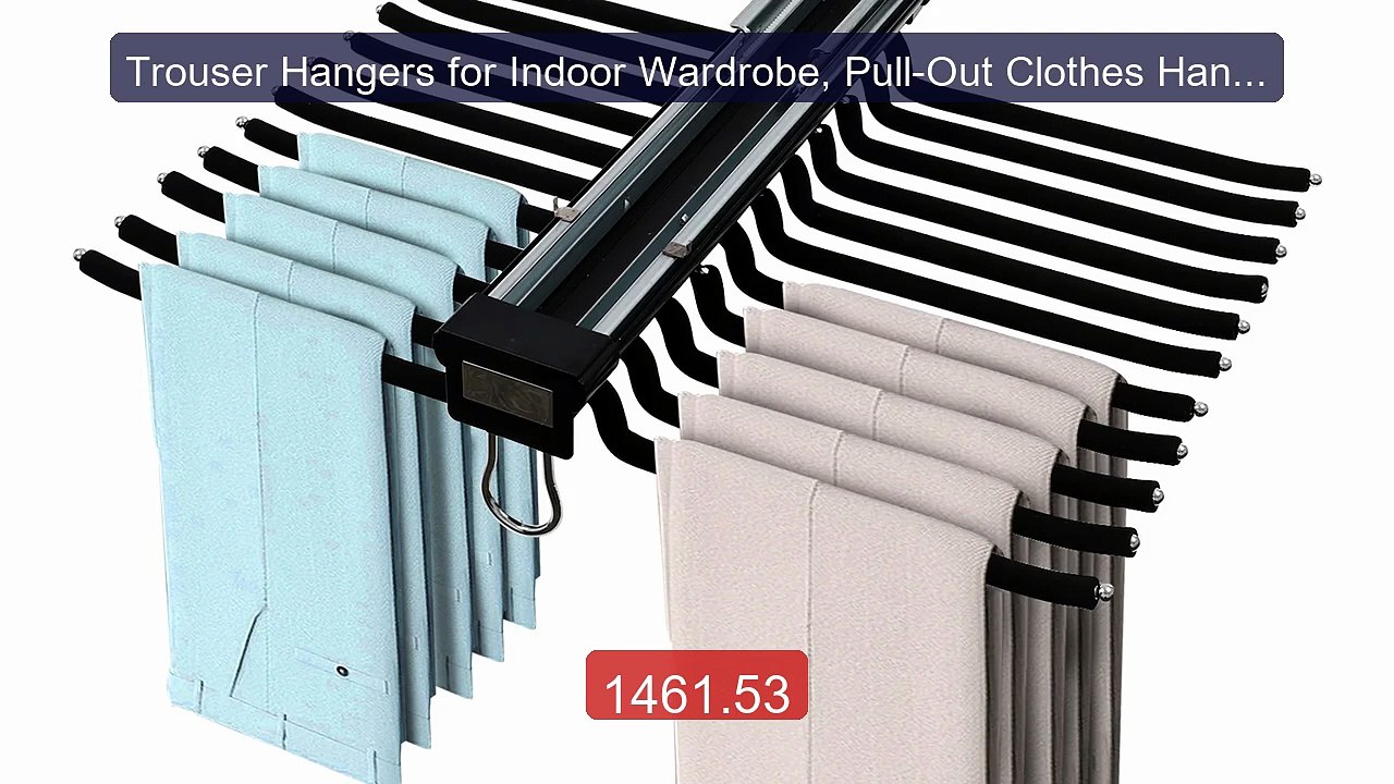 Trouser Hangers for Indoor Wardrobe, Pull-Out Clothes Hanger f... -- Best Buy 2026 | Great Quality!