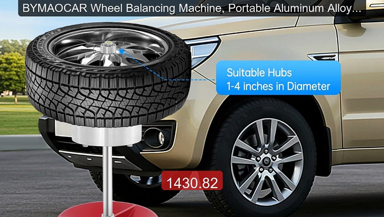 BYMAOCAR Wheel Balancing Machine, Portable Aluminum Alloy B... -- Top Pick 2026 | Unbeatable Price!