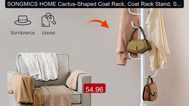 SONGMICS HOME Cactus-Shaped Coat Rack, Coat Rack Stand, Standing C... Best Deal 2026 | Shop Now!