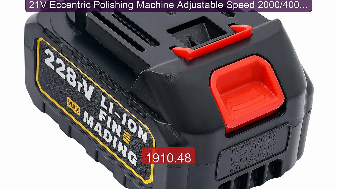 21V Eccentric Polishing Machine Adjustable Speed 2000/4000/600... -- Hot Deal 2026 | Limited Offer!