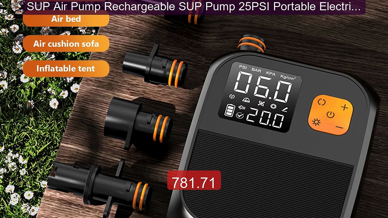 SUP Air Pump Rechargeable SUP Pump 25PSI Portable Electric Pum... -- Hot Deal 2026 | Limited Offer!