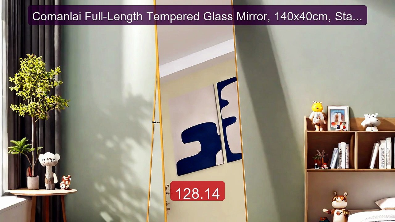 Comanlai Full-Length Tempered Glass Mirror, 140x40cm, Standing Mirr... -- Top Rated 2026 | Buy Now!