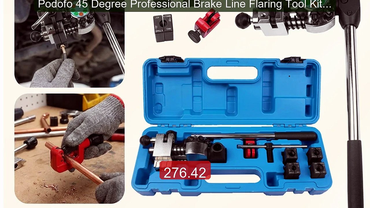 Podofo 45 Degree Professional Brake Line Flaring Tool Kit for Singl... -- Top Rated 2026 | Buy Now!