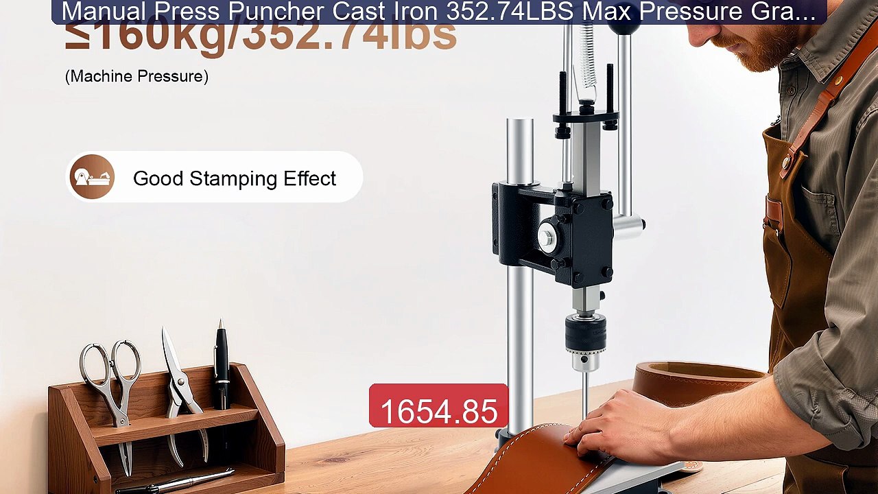 Manual Press Puncher Cast Iron 352.74LBS Max Pressure Graduate... -- Hot Deal 2026 | Limited Offer!
