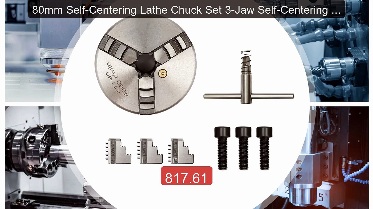 80mm Self-Centering Lathe Chuck Set 3-Jaw Self-Centering Lathe Chu... -- Best Deal 2026 | Shop Now!
