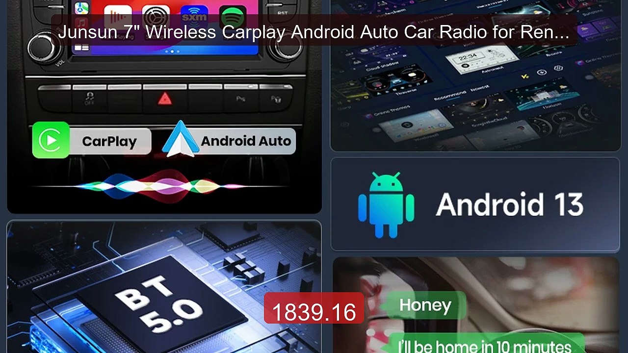 Junsun 7" Wireless Carplay Android Auto Car Radio for Renault Daci... -- Best Deal 2026 | Shop Now!
