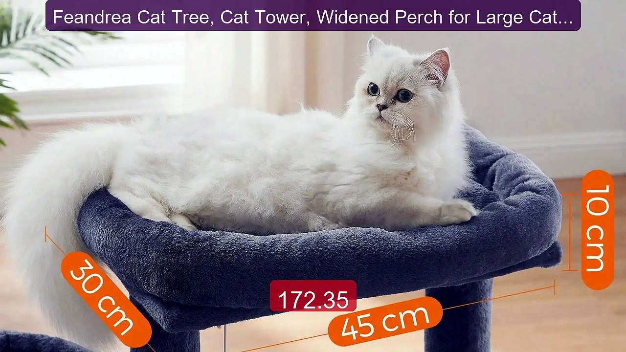Feandrea Cat Tree, Cat Tower, Widened Perch for Large Cats, Jelly Pink -- Top Rated 2026 | Buy Now!