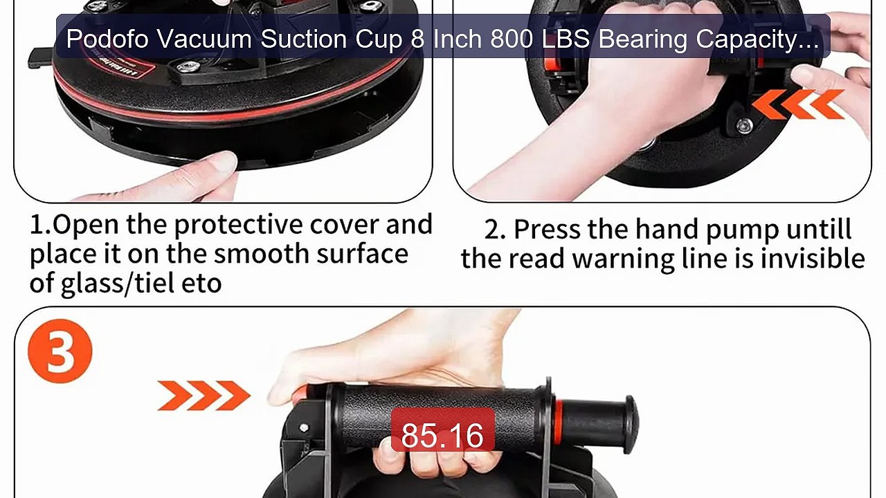 Podofo Vacuum Suction Cup 8 Inch 800 LBS Bearing Capacity Heavy Dut... -- Top Rated 2026 | Buy Now!