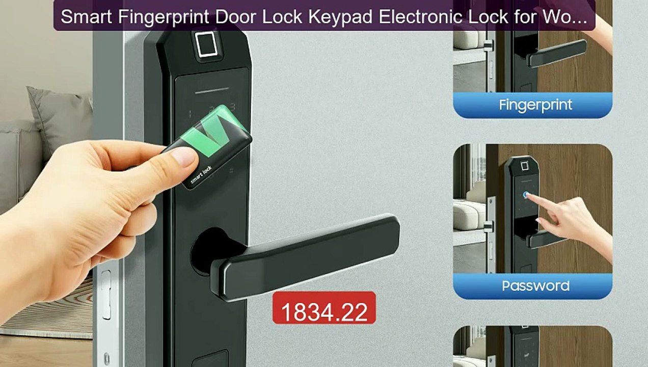 Smart Fingerprint Door Lock Keypad Electronic Lock for Wooden... -- Amazing Value 2026 | Must Have!
