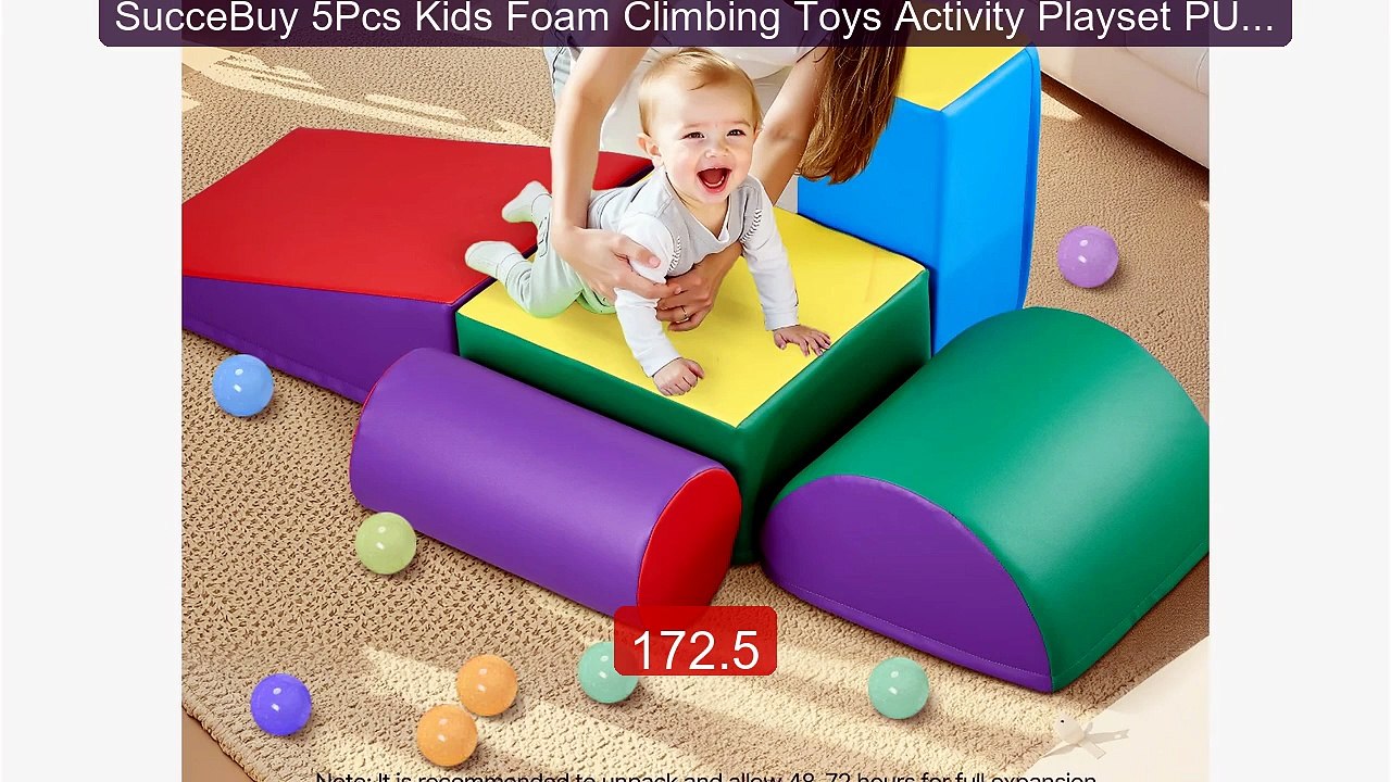 SucceBuy 5Pcs Kids Foam Climbing Toys Activity Playset PU Leather I... -- Top Rated 2026 | Buy Now!