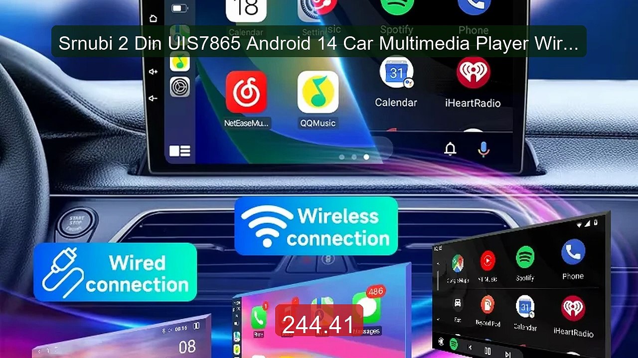 Srnubi 2 Din UIS7865 Android 14 Car Multimedia Player Wireless Car... -- Best Deal 2026 | Shop Now!