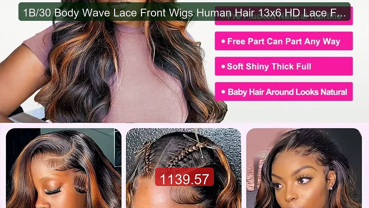 1B/30 Body Wave Lace Front Wigs Human Hair 13x6 HD Lace Front... -- Amazing Value 2026 | Must Have!