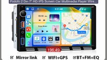Podofo 2 Din 7'' HD IPS Screen Car Multimedia Player Wirele... -- Top Pick 2026 | Unbeatable Price!