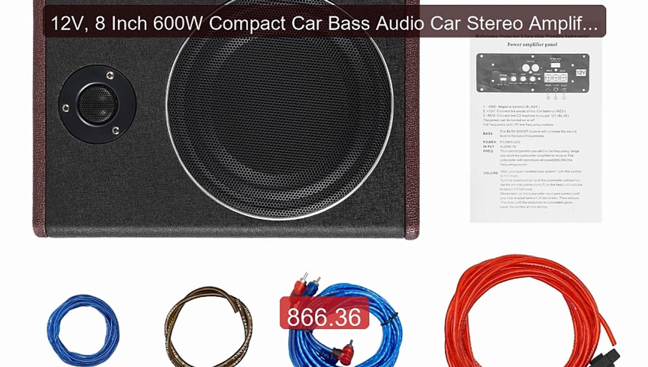 12V, 8 Inch 600W Compact Car Bass Audio Car Stereo Amplifier S... -- Hot Deal 2026 | Limited Offer!