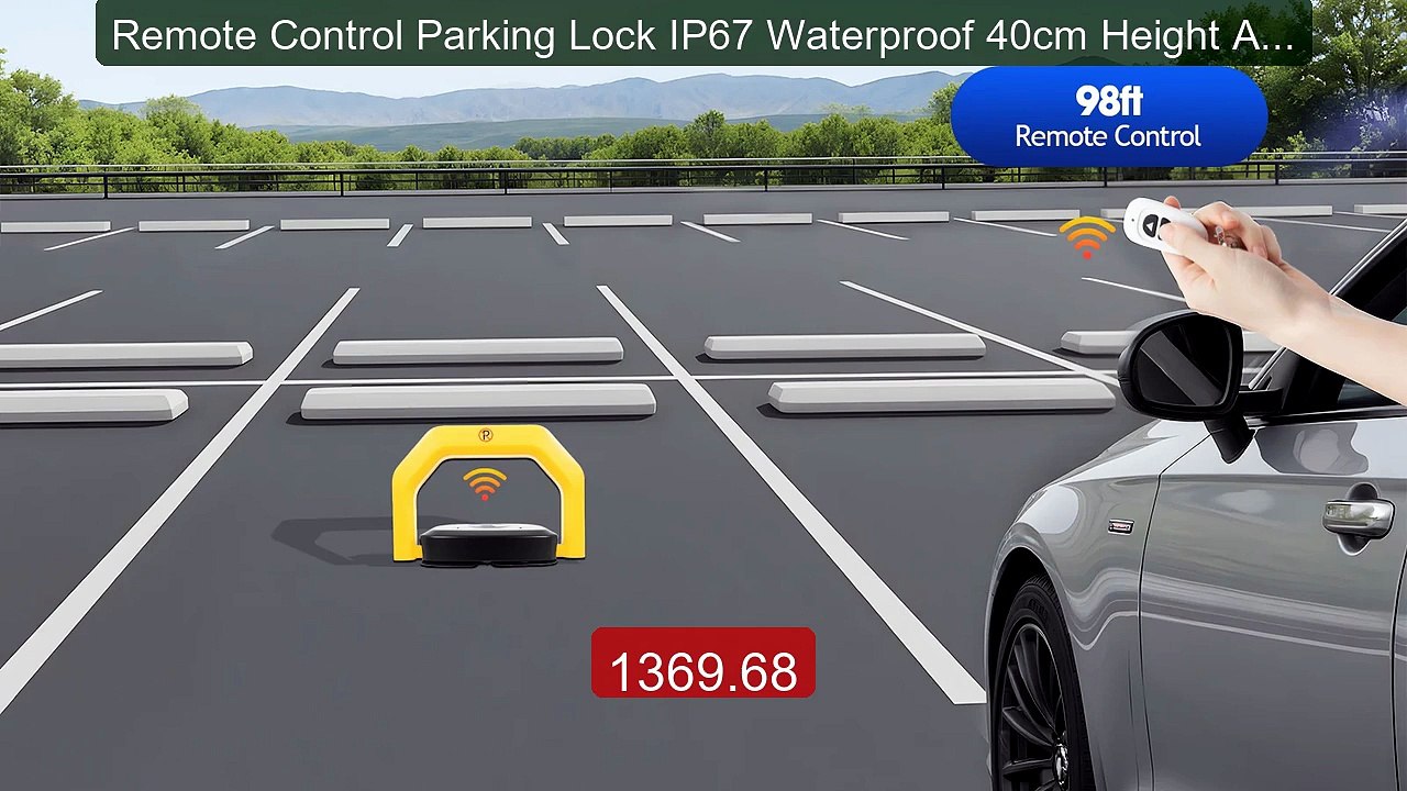 Remote Control Parking Lock IP67 Waterproof 40c...
