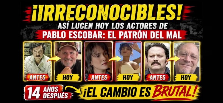 ¡IRRECONOCIBLES! Así lucen HOY los actores de Pablo Escobar: El Patrón del Mal | Parte 1 (2026)