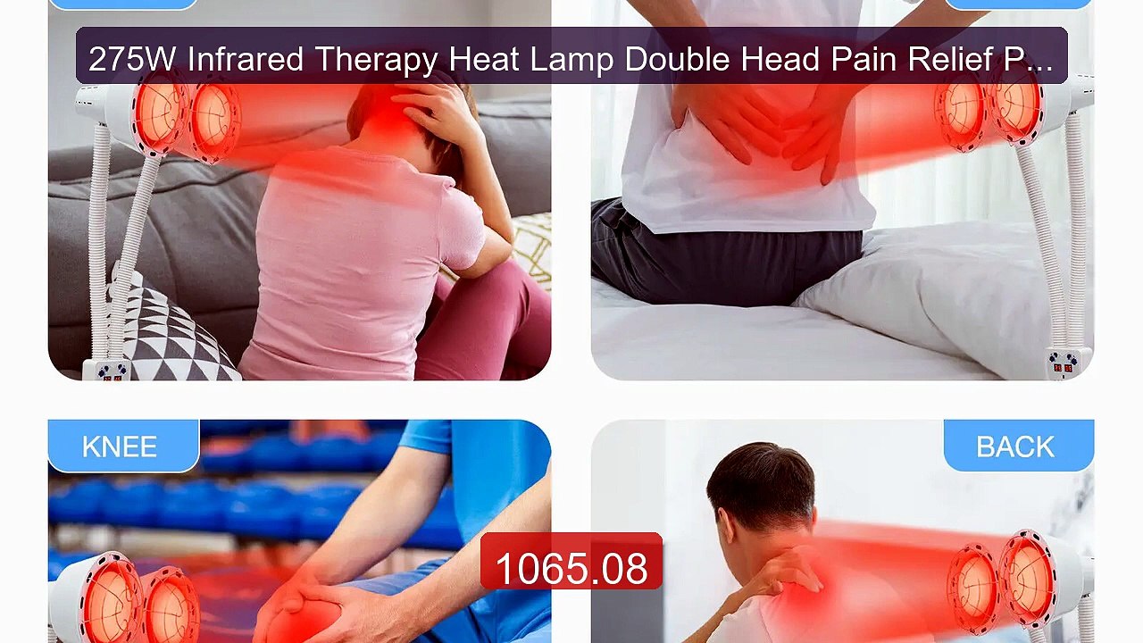 275W Infrared Therapy Heat Lamp Double Head Pain Relief Physi... -- Amazing Value 2026 | Must Have!