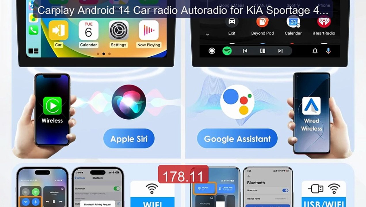Carplay Android 14 Car radio Autoradio for KiA Sportage 4 KX5... -- Amazing Value 2026 | Must Have!