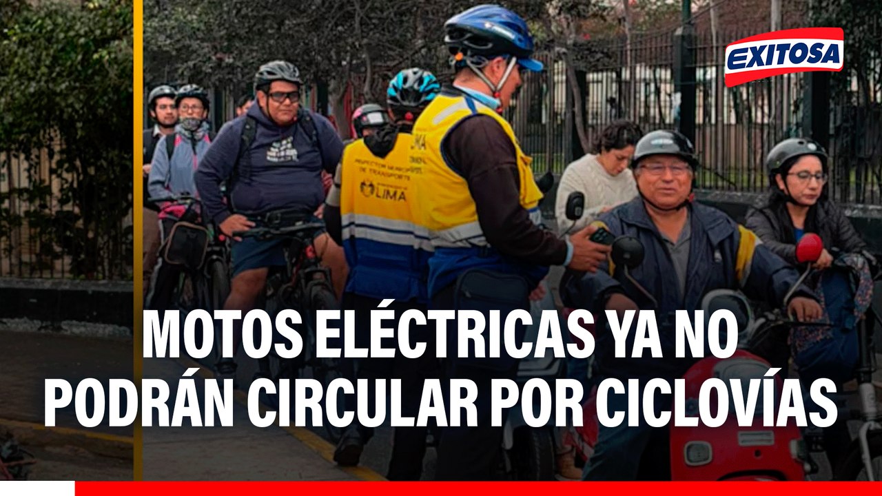 Motos eléctricas ya no podrán circular por ciclovías: Policías impondrán multas desde el 2 de agosto