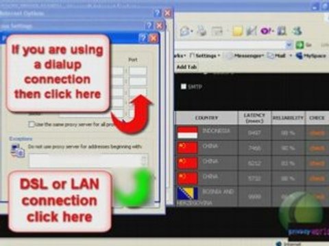 How will use the socks proxy with internet explorer