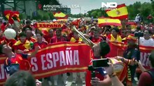 Фанаты Франции и Испании заполнили улицы Техаса перед полуфиналом ЧМ