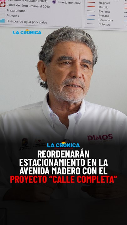 Reordenarán estacionamiento en la avenida Madero con el proyecto “Calle Completa”
