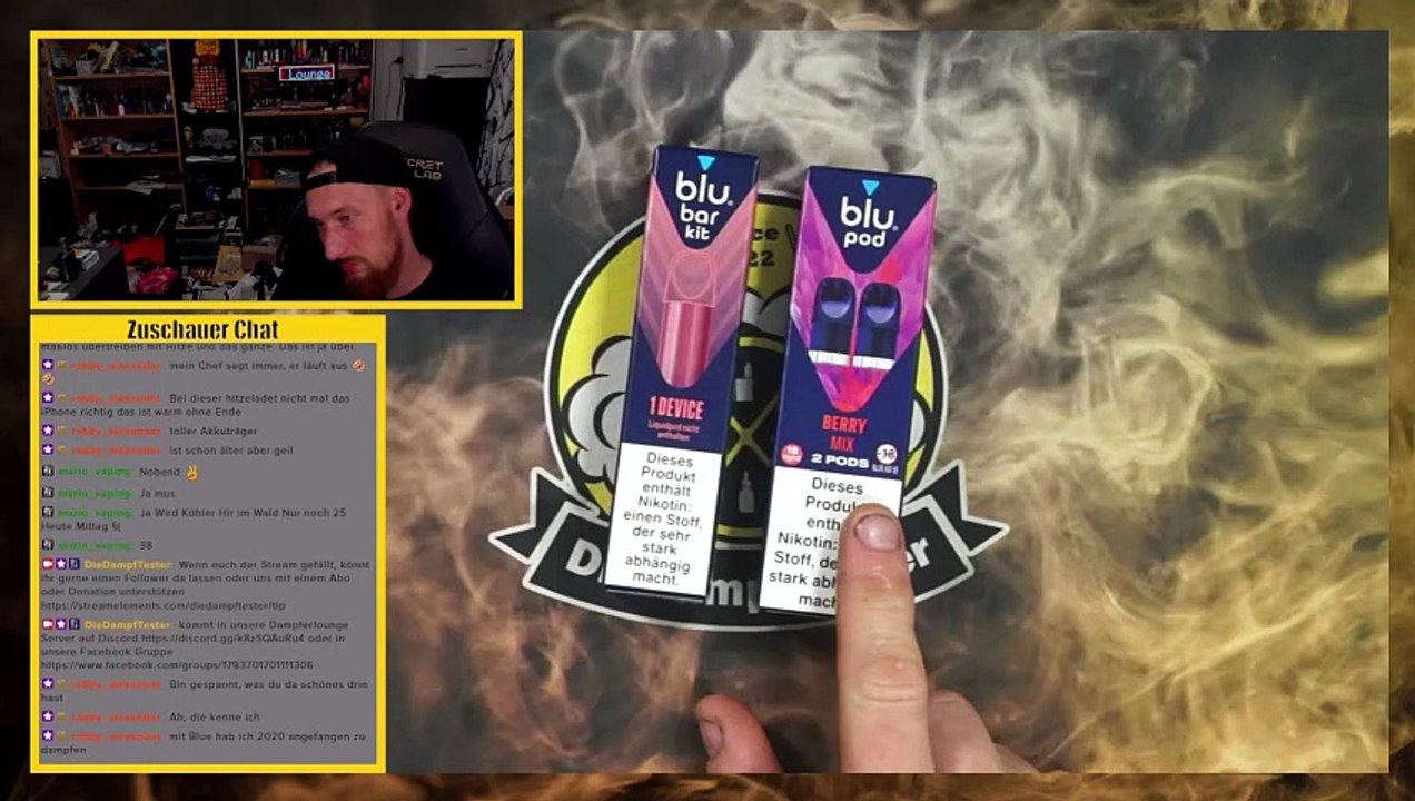 Blu Bar Kit Berry Mix Podsystem und Liquid Testen
