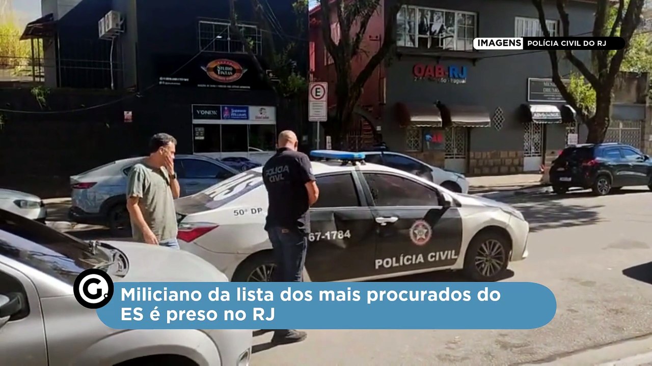 Miliciano da lista dos mais procurados do ES é preso no RJ