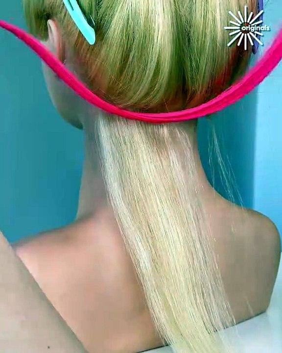 Braiding with a pop of pink 💖✨