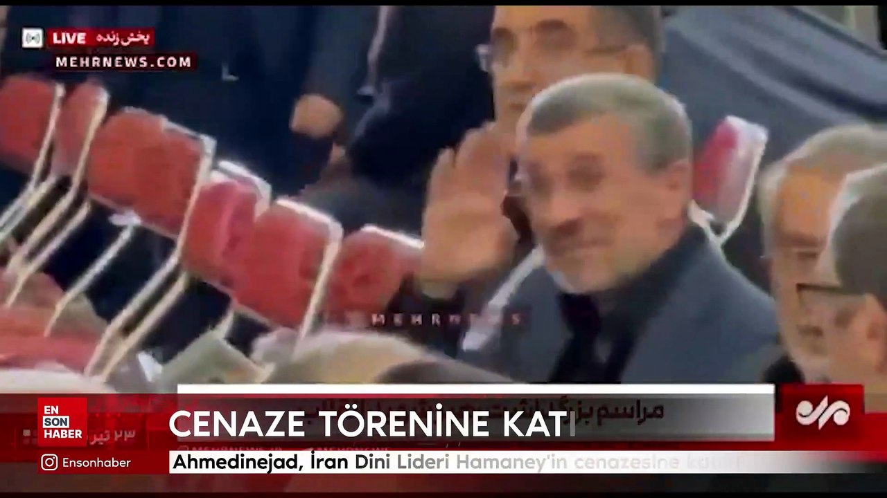 Ahmedinejad, İran Dini Lideri Hamaney'in cenazesine katıldı