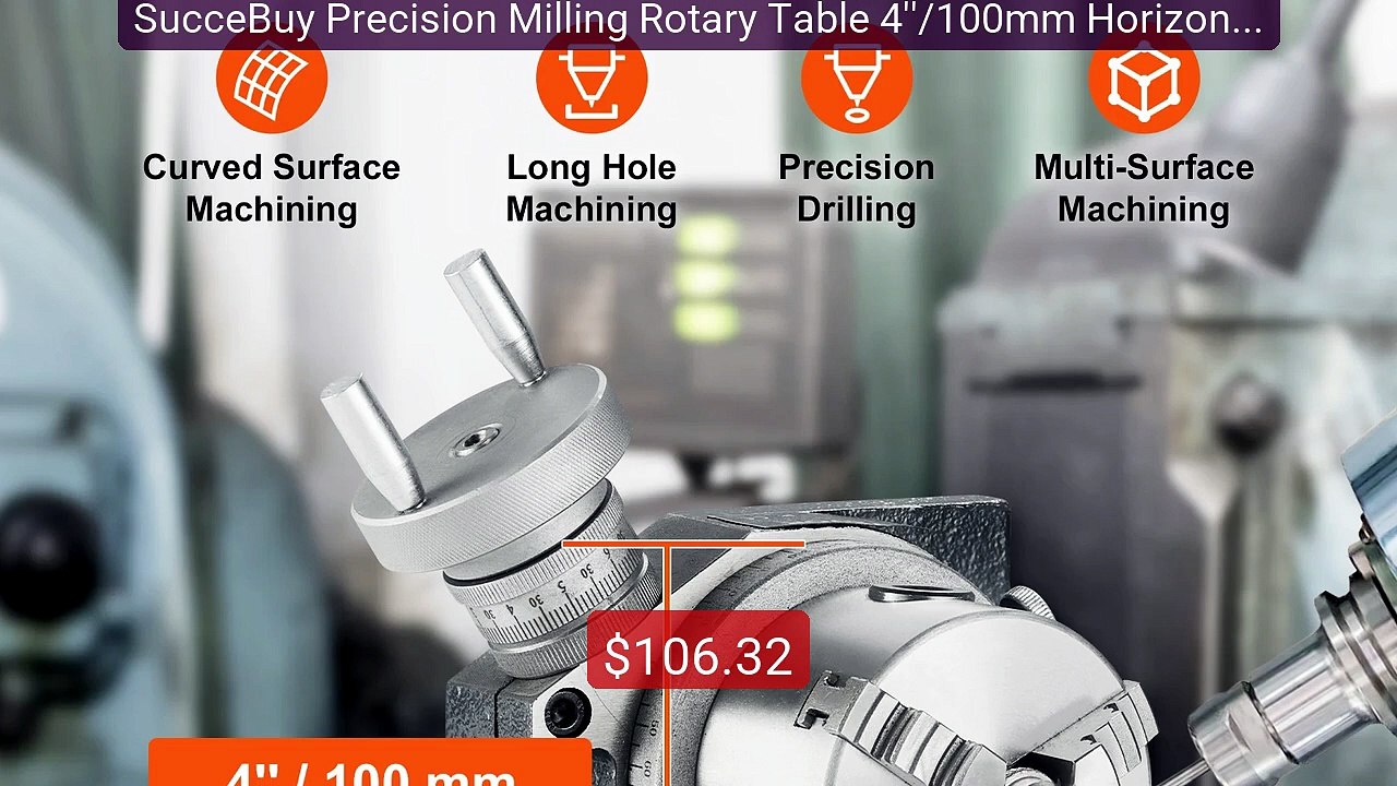 SucceBuy Precision Milling Rotary Table 4''/100mm Horizontal Vertic... -- Top Rated 2026 | Buy Now!