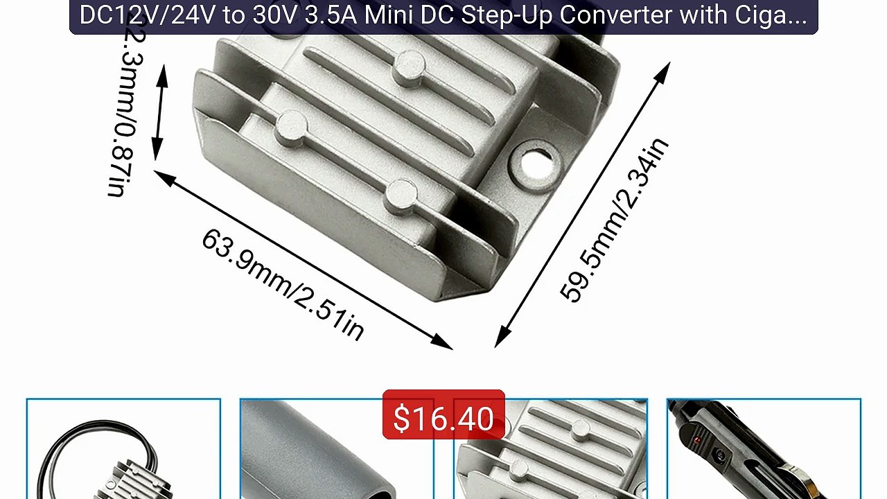DC12V/24V to 30V 3.5A Mini DC Step-Up Converter with Cigarette Lig... -- Best Deal 2026 | Shop Now!