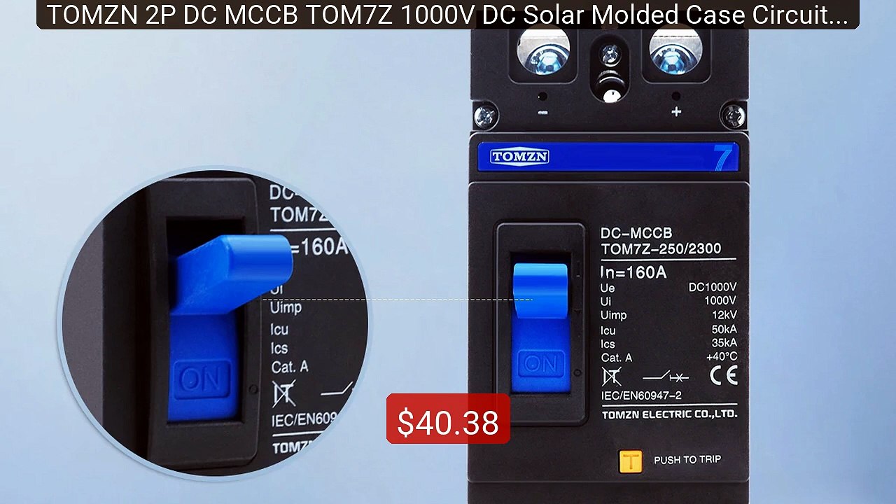 TOMZN 2P DC MCCB TOM7Z 1000V DC Solar Molded Case Circuit Bre... -- Amazing Value 2026 | Must Have!